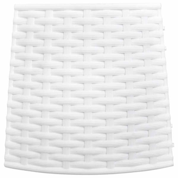 Julgranskrage vit Ø65x23 cm plast