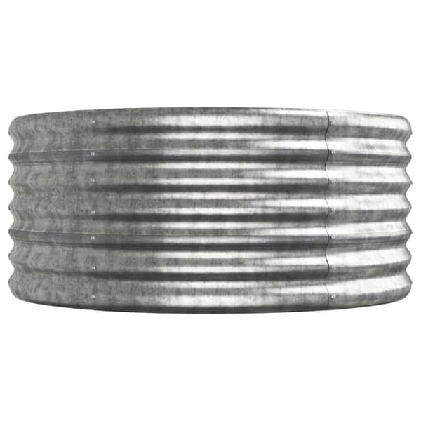 Odlingslåda galvaniserat stål 296x80x36 cm silver