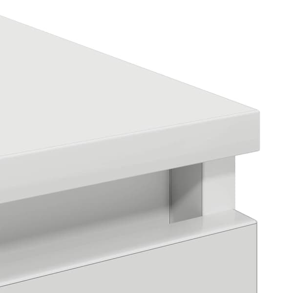 Skänk vit 100x35x99 cm konstruerat trä