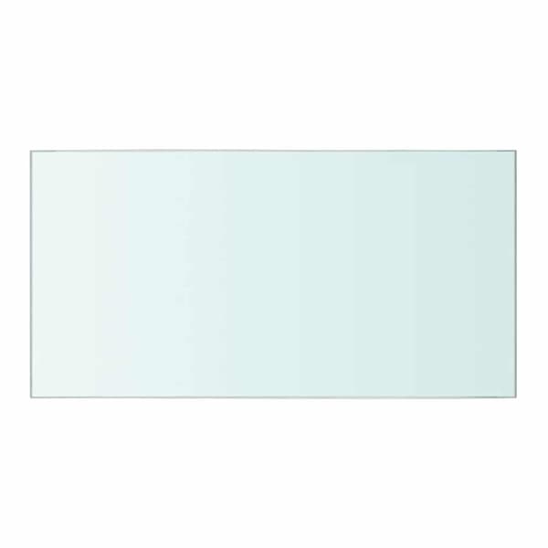 Hyllplan 2 st glas genomskinlig 40x20 cm