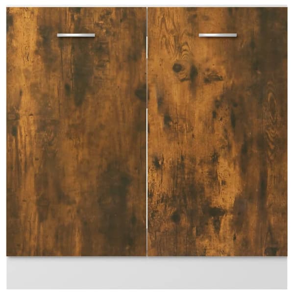 Underskåp för diskho “Lyon” rökfärgad ek 80x46x81,5 cm