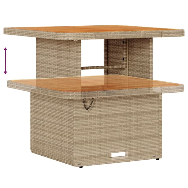 Trädgårdsoffset med kudde 10 pcs Beige och Ljusgrå