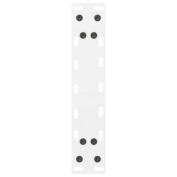 Soffbordsben vita 2 st 40x(30-31) cm stål