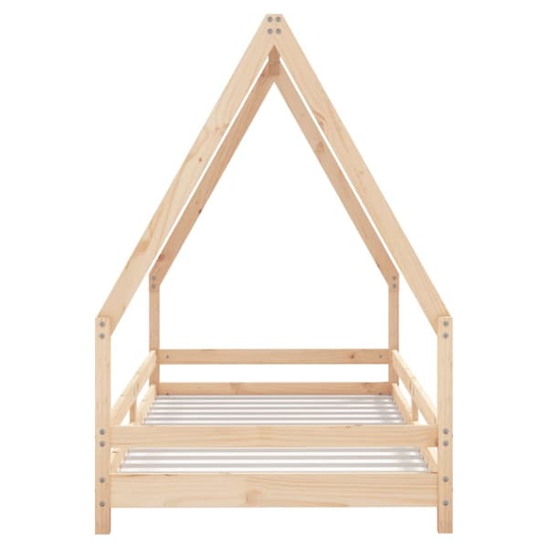 Sängram för barn 90x190 cm massiv furu