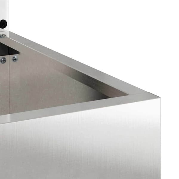 Trädgårds integritetsskärm Silver 50 x 150 cm Rostfritt stål