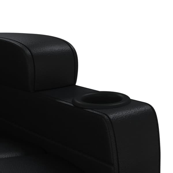 Reclinerfåtölj svart konstläder