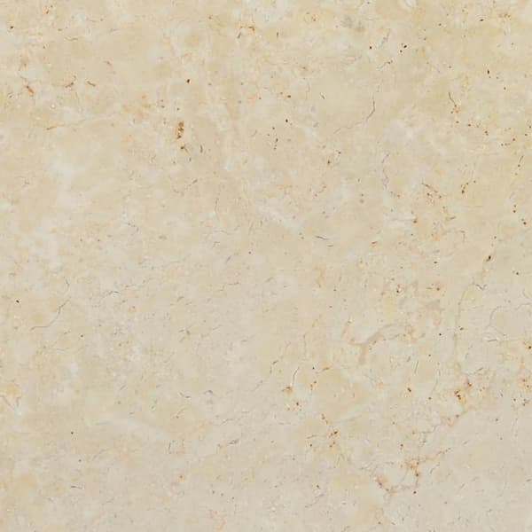 Bordsskiva gräddvit Ø60x2,5 cm marmor