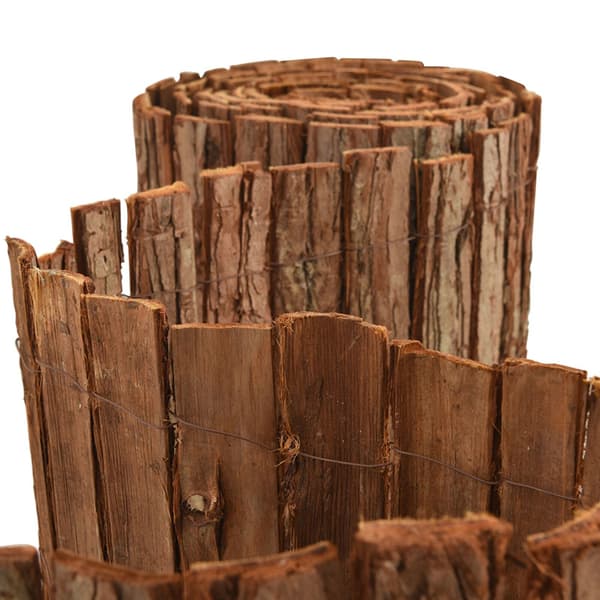 Barkstaket Brun 400 x 125 cm Bark