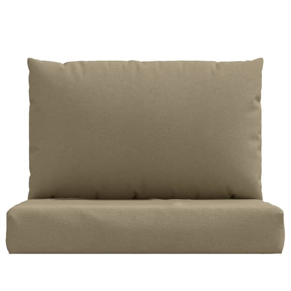 Palldynor 2 st melerad taupe tyg