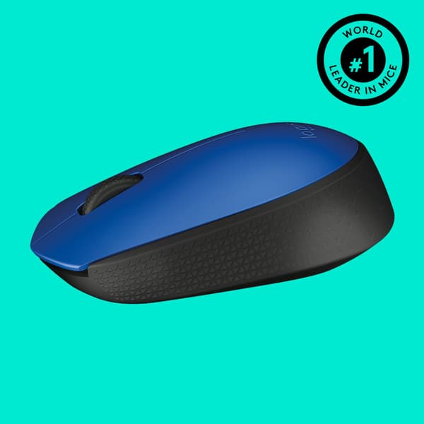 Logitech M171 Blue-K datormöss Ambidextrous RF Trådlös Optisk 1000 DPI