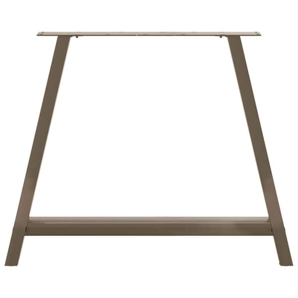 Matbordsben A-formade 2 st 100x(72-73) cm stål