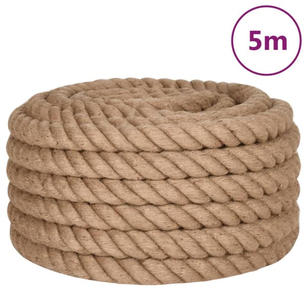 Juterep 5 m långt 40 mm tjockt