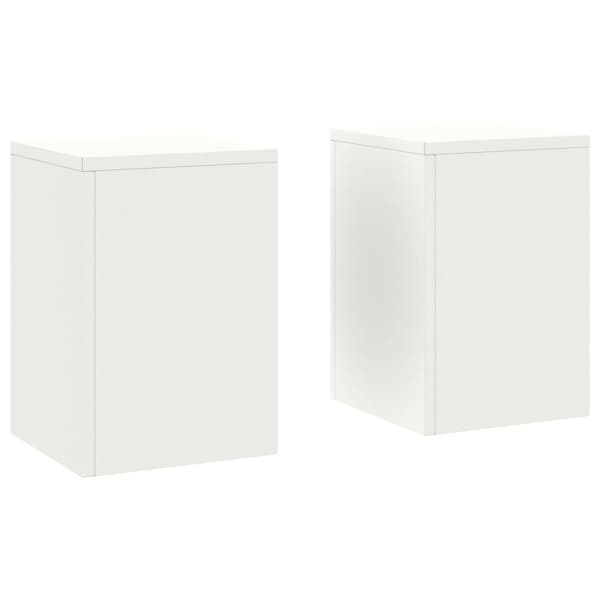 Växtställ 2 pcs Vit 24 x 24 x 35 cm Stål