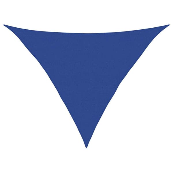 Solsegel 160 g/m² triangulär blå 5x5x6 m HDPE