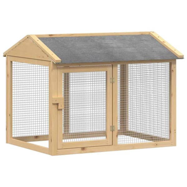 Hönsgård 2 pcs Brun Massiv furu