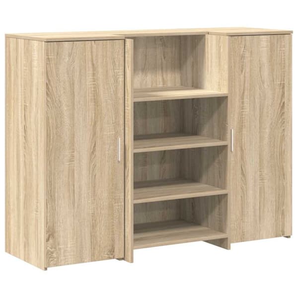 Receptionsdisk sonoma-ek 135x50x103,5 cm konstruerat trä