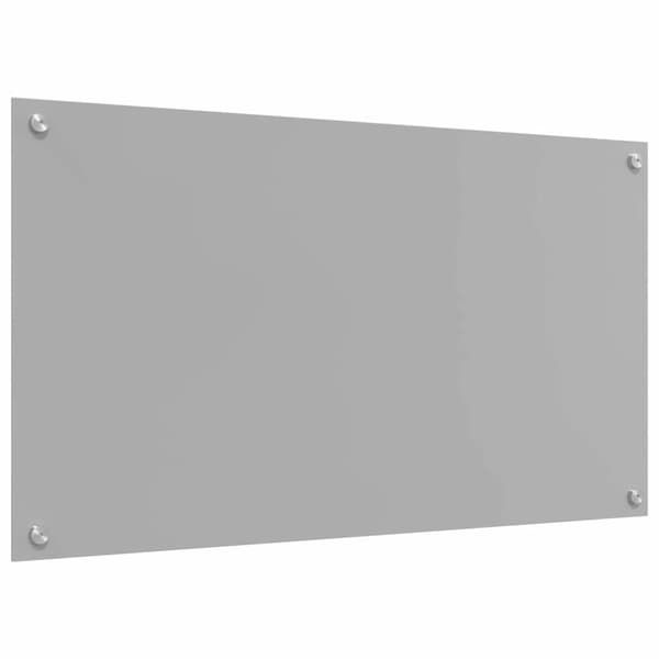 Köksskydd 2 pcs Ljusgrå 90 x 50 cm härdat glas