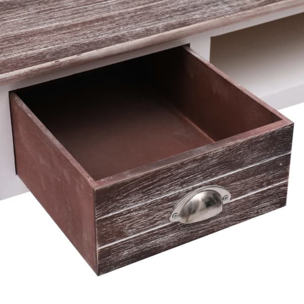 Skrivbord brun 110x45x76 cm trä