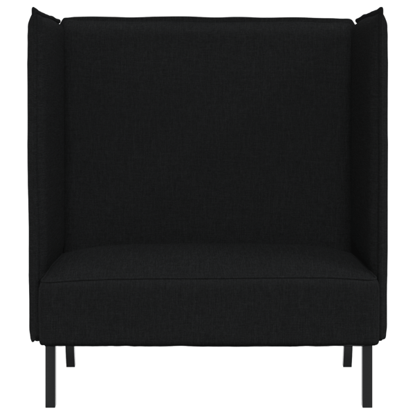 Hög Ryggsoffa 101cm Svart tyg