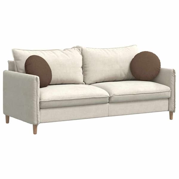 Sittkuddar 2 pcs Brun Ø40 x 13 cm tyg