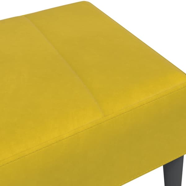 Fotpall Gul 77x55x31 cm sammet