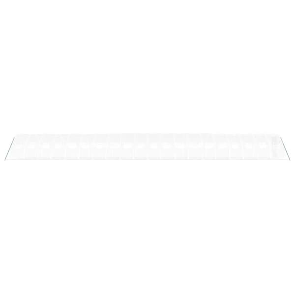 Växthus med stålram vit 80 m² 20x4x2 m