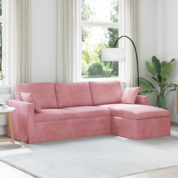 Soffa Rosa 228 x 134 x 80 cm Sammet