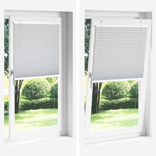 Plisserad persienn antracit 65x200cm tyg bredd 64,4cm polyester