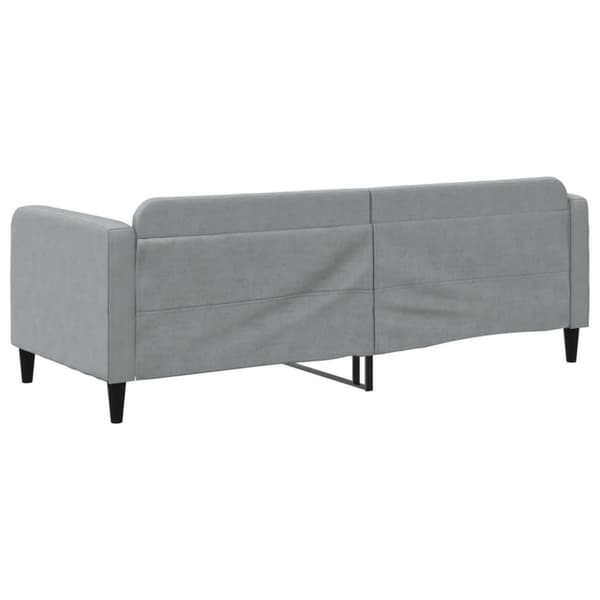 Dagbädd ljusgrå 80x200 cm tyg