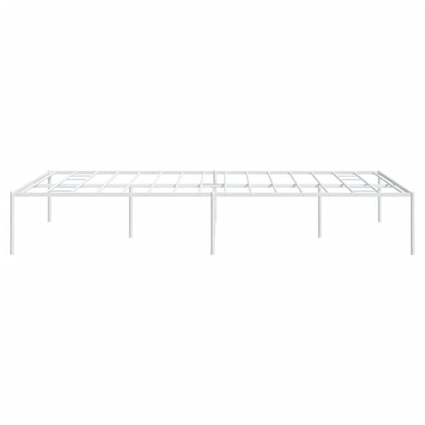 Sängram metall vit 150x200 cm