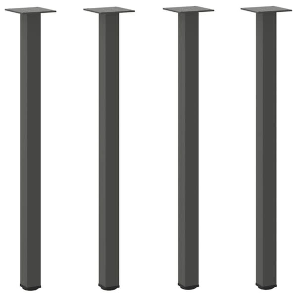 Konsolbordsben 4 st antracit 72-74 cm stål