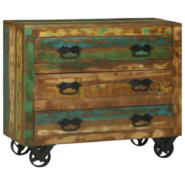 Sideboard med låda Brun 80 x 30 x 65 cm Solid återvunnen trä