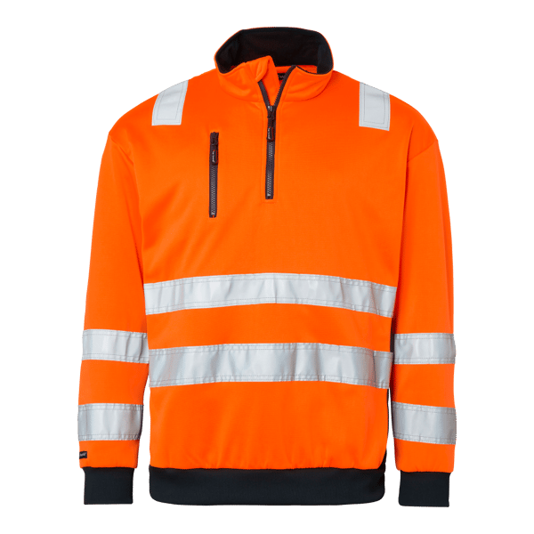 136 Sweat Fluorescent orange/navy Unisex