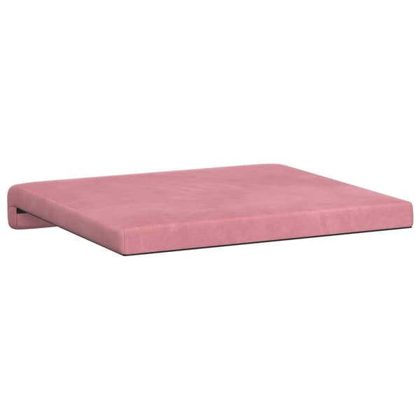 Bänk kudde 2 st Sammet Rosa Djup 35 cm