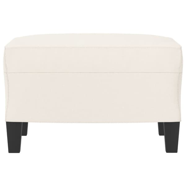 Fotpall gräddvit 60x50x41 cm konstläder