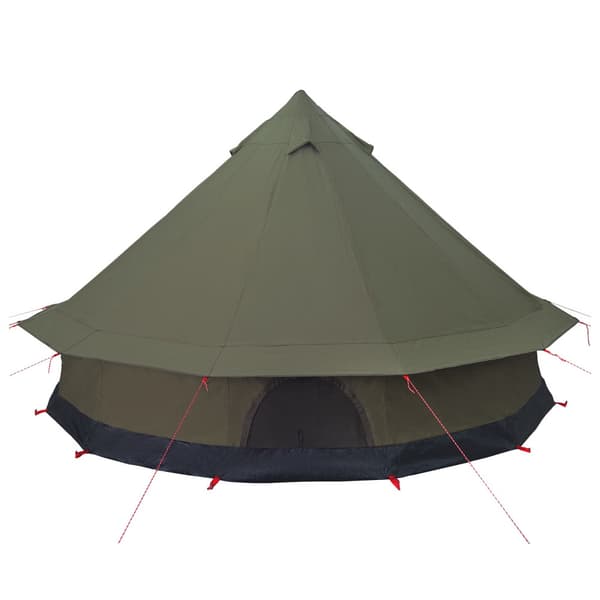Familjetält Armégrön 8 personer Polyester / Bomull