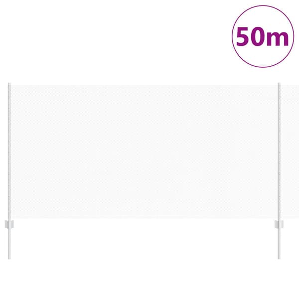 Stängsel med stolpe Silver 1,2 x 50 m Stål