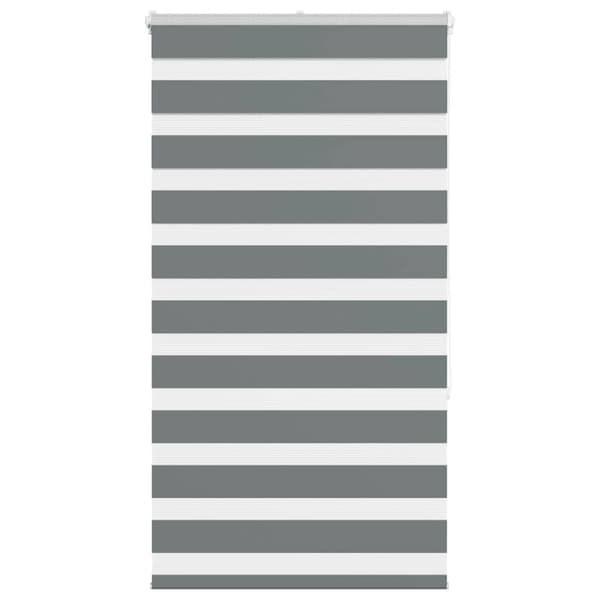 Rullgardin zebra mörkgrå 75x150 cm tyg bredd 70,9 cm polyester