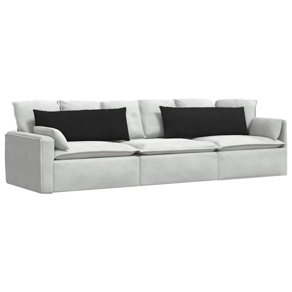 Sofakuddar 2 pcs Svart 120 x 40 cm tyg