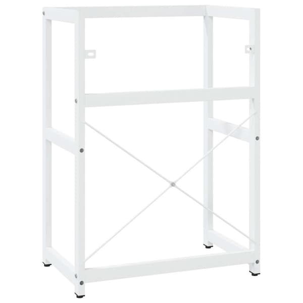 Ram för tvättställ vit 59x38x83 cm järn