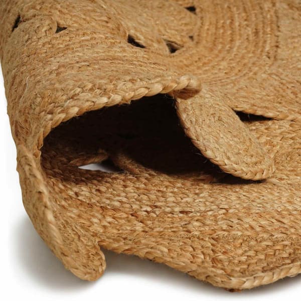 Områdesmattor Rektangulär Brun Ø 210 cm Jute