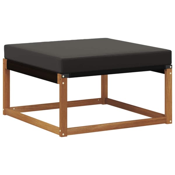 Utomhussoffset med kudde 8 pcs Naturlig och svart