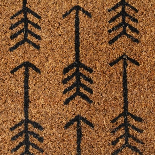 Dörrmatta naturell 45x75 cm tuftad kokos