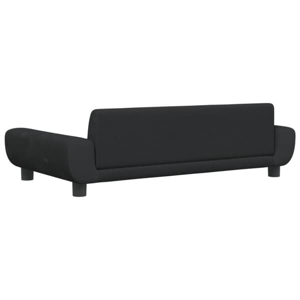 Hundbädd svart 100x54x33 cm sammet