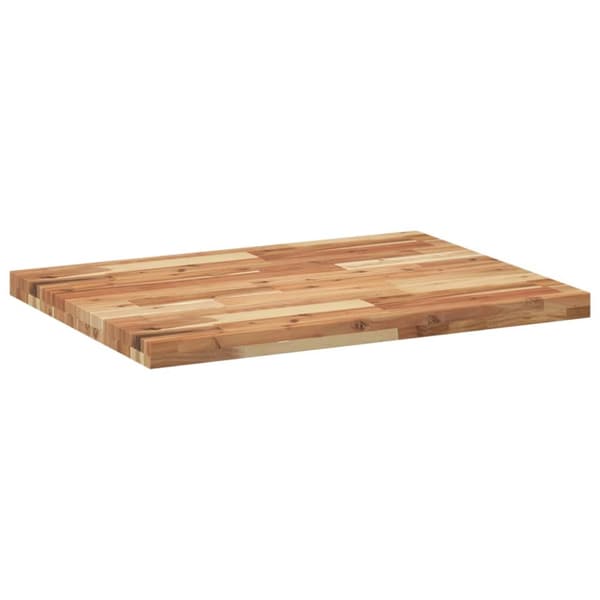 Bordsskiva rektangulär 100x60x4 cm massivt akaciaträ
