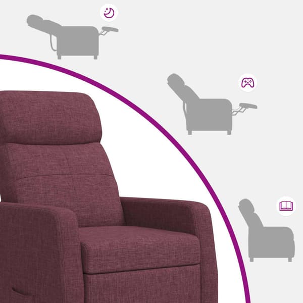 Recliner Lila Tyg