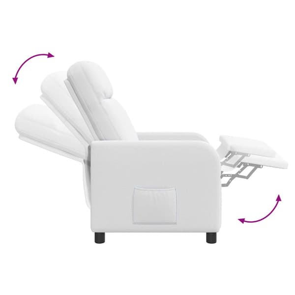 Recliner Vit Tyg