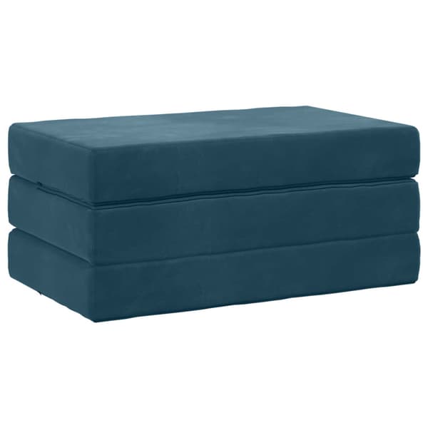 Fällbar Soffbed 80 x 67 x 45 cm Blå