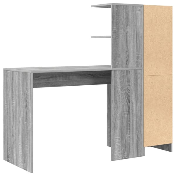 Skrivbord 2 pcs Grå Sonoma