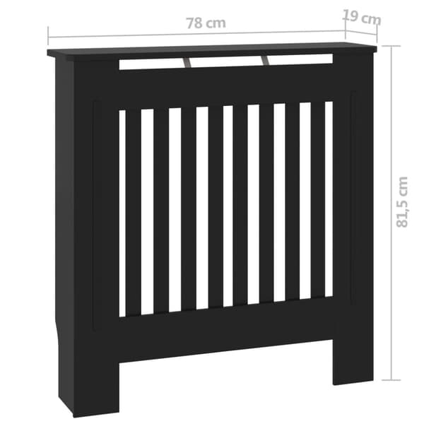 Elementskydd MDF svart 78 cm